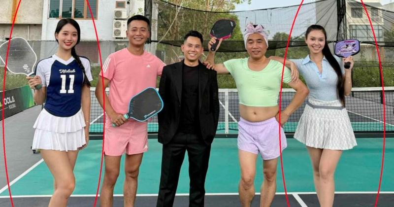             Mỹ nhân chơi Pickleball với Quang Linh Vlogs toàn hot girl, hoa khôi    