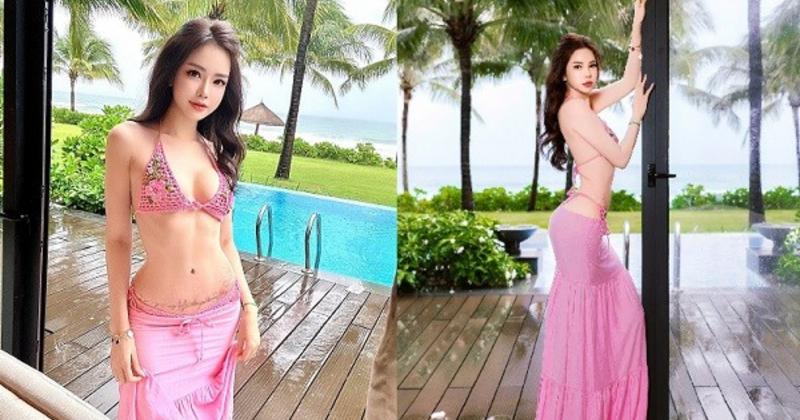 View -             Đào Lan Phương diện bikini khoe dáng đẹp hút mắt    