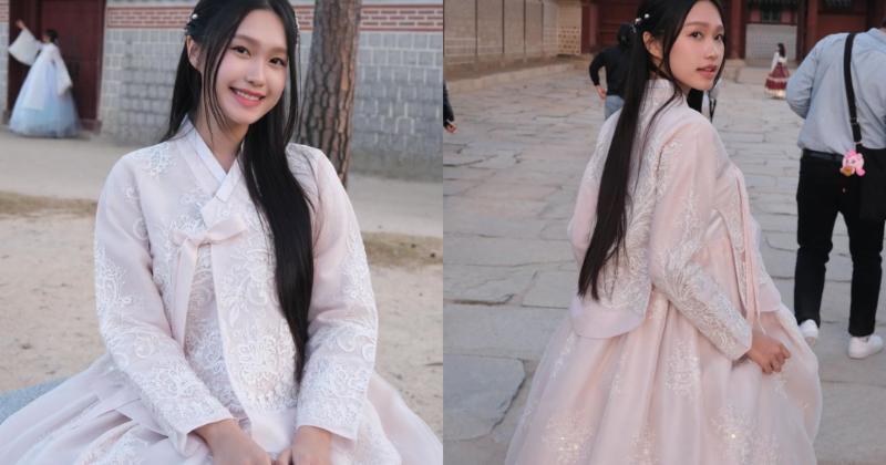 View -             Doãn Hải My khoe nhan sắc xinh đẹp trong bộ hanbok của Hàn Quốc    