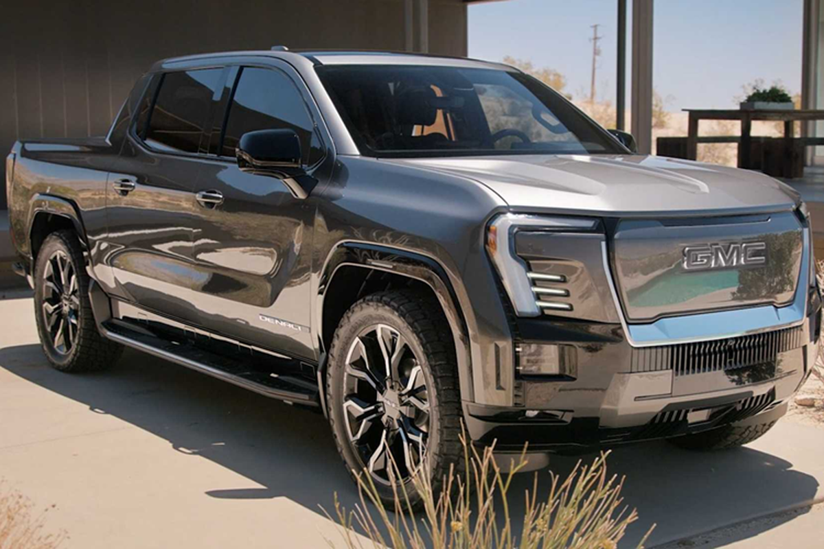 Bán tải điện khủng long GMC Sierra Denali Extended Range ra mắt