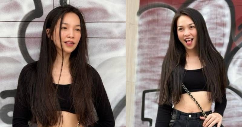             Hiền Thục 'hack tuổi' với crop top, khoe vòng eo con kiến    