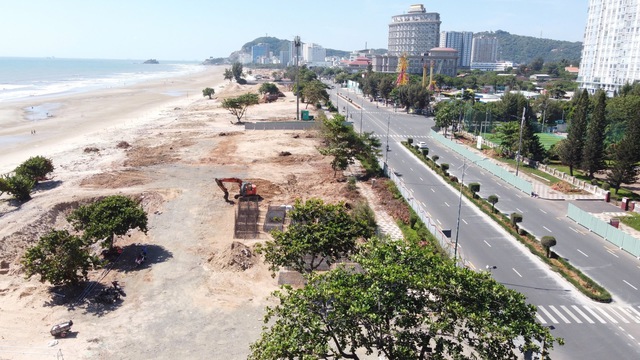 View -             Hiện trạng Bãi Sau Vũng Tàu sau gần 1 tháng 'bắt tay vào làm mới'    